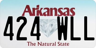 AR license plate 424WLL