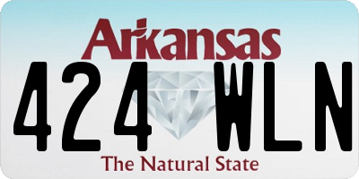 AR license plate 424WLN