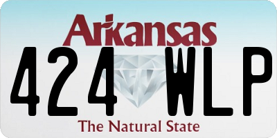 AR license plate 424WLP