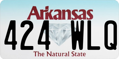 AR license plate 424WLQ