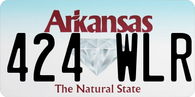 AR license plate 424WLR