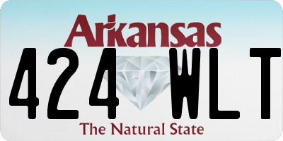 AR license plate 424WLT