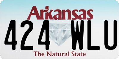 AR license plate 424WLU