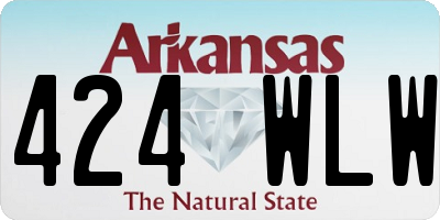 AR license plate 424WLW