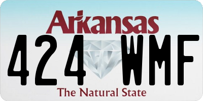 AR license plate 424WMF