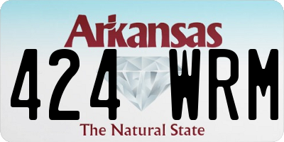 AR license plate 424WRM