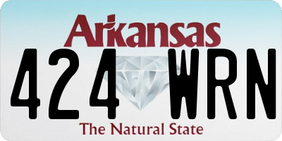 AR license plate 424WRN