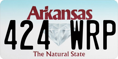 AR license plate 424WRP