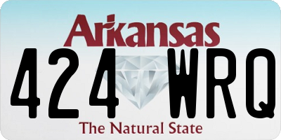 AR license plate 424WRQ
