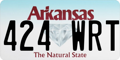 AR license plate 424WRT