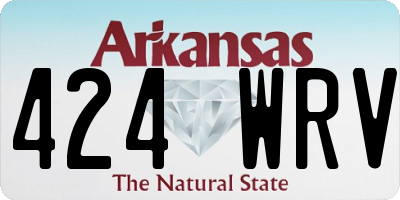 AR license plate 424WRV