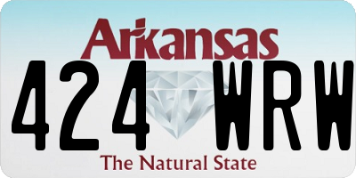 AR license plate 424WRW