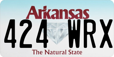 AR license plate 424WRX