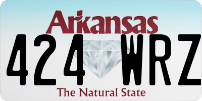 AR license plate 424WRZ