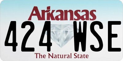 AR license plate 424WSE