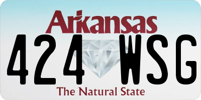 AR license plate 424WSG