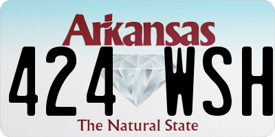 AR license plate 424WSH