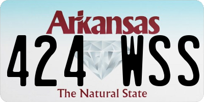 AR license plate 424WSS