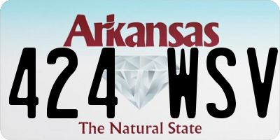 AR license plate 424WSV