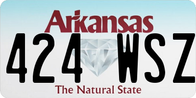 AR license plate 424WSZ