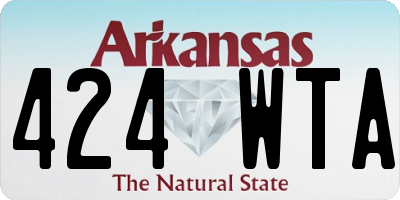 AR license plate 424WTA