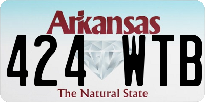 AR license plate 424WTB