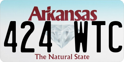 AR license plate 424WTC