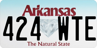 AR license plate 424WTE