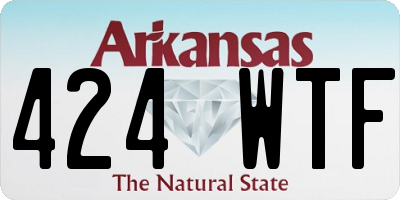 AR license plate 424WTF