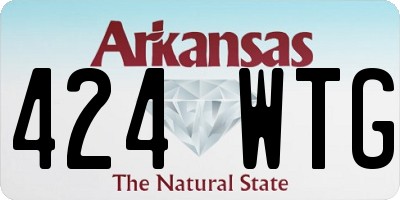 AR license plate 424WTG