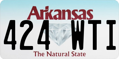 AR license plate 424WTI