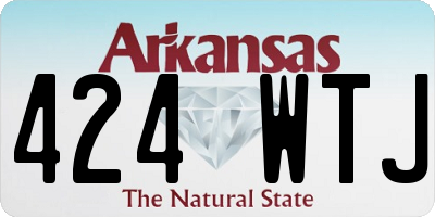 AR license plate 424WTJ
