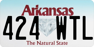AR license plate 424WTL