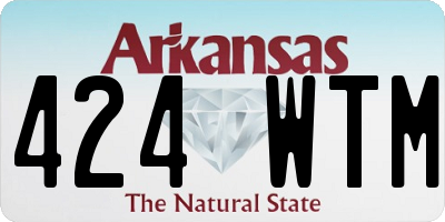 AR license plate 424WTM