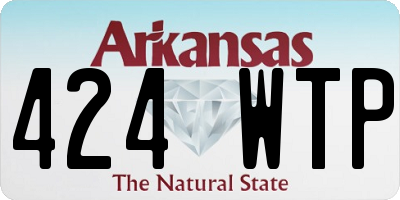 AR license plate 424WTP