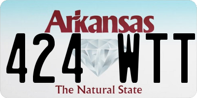 AR license plate 424WTT