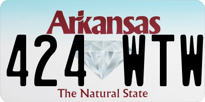 AR license plate 424WTW