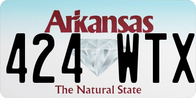 AR license plate 424WTX
