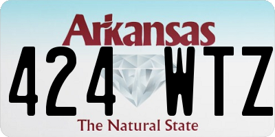 AR license plate 424WTZ