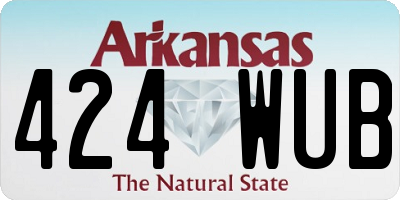 AR license plate 424WUB
