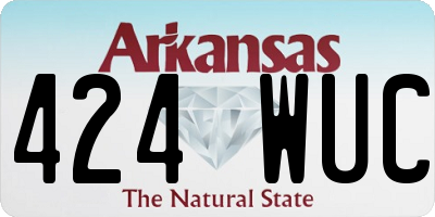 AR license plate 424WUC