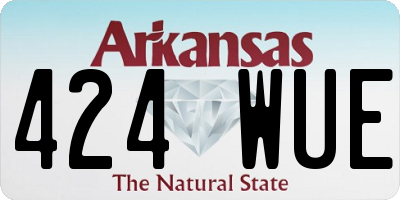 AR license plate 424WUE