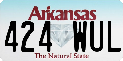AR license plate 424WUL