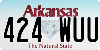 AR license plate 424WUU