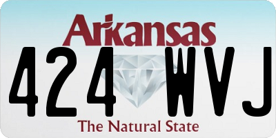 AR license plate 424WVJ