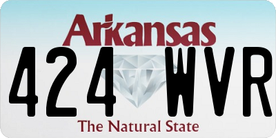 AR license plate 424WVR