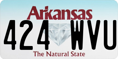 AR license plate 424WVU