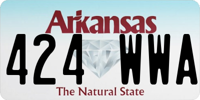 AR license plate 424WWA