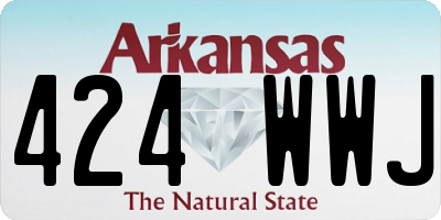 AR license plate 424WWJ