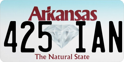 AR license plate 425IAN